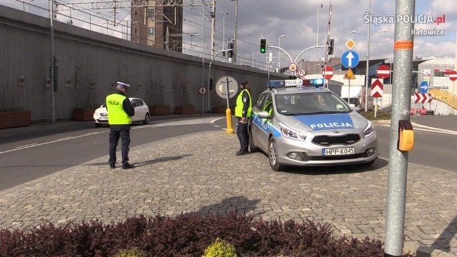 Kontrole drogówki w Katowicach