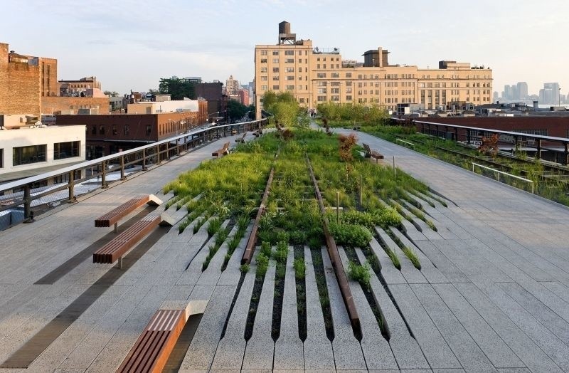 Oto park High Line w Nowym Jorku. Oskar Zięta tam szukał...