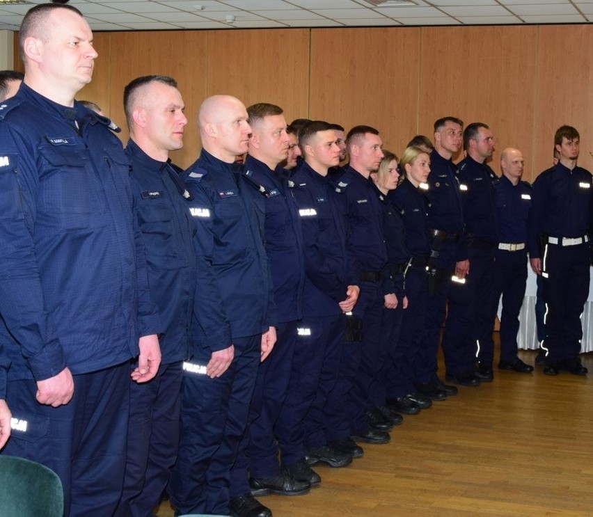 Świąteczne spotkanie policjantów pełniących służbę na polsko-ukraińskiej granicy [ZDJĘCIA]