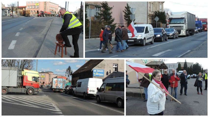 Po raz piąty zablokowali ulice w Strzelnie [zdjęcia]