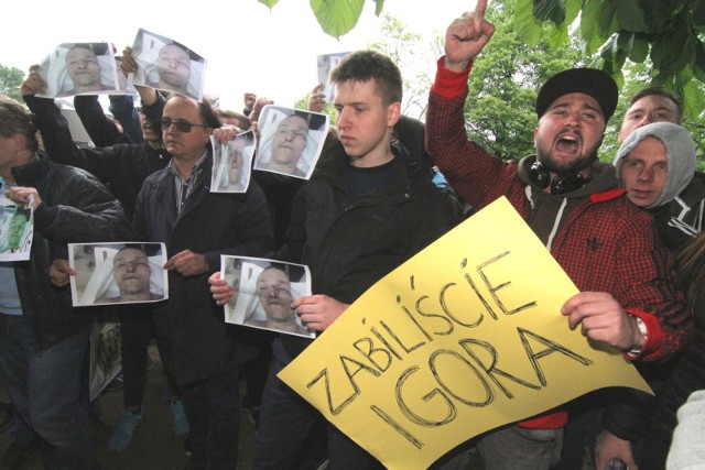 Po śmierci Igora Stachowiaka mieszkańcy Wrocławia oskarżali policję o "zabicie Igora"