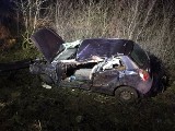 W Osieku auto uderzyło w drzewo. Ciężko ranny kierowca fiata trafił do szpitala