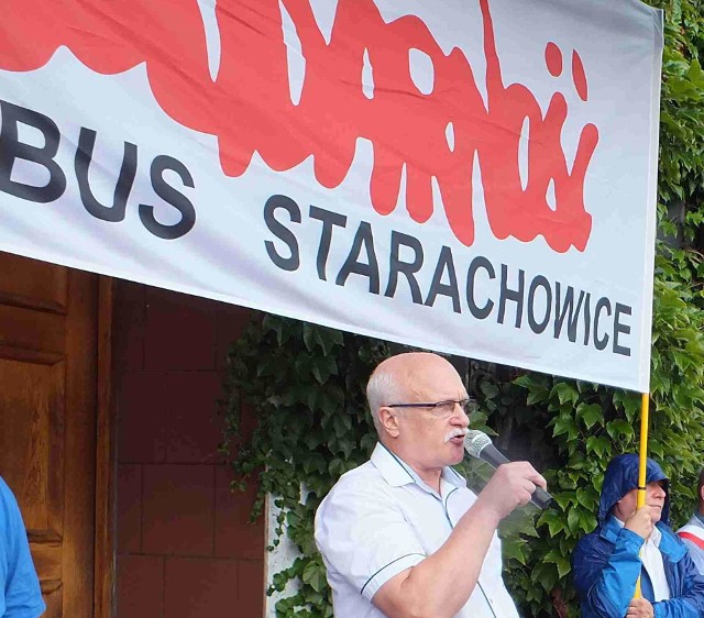 Inicjatorem pikiety jest Komisja Międzyzakładowa NSZZ” Solidarność” w MAN BUS Starachowice i Jan Seweryn