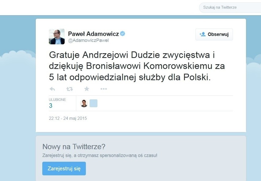 Reakcje pomorskich polityków i kontrkandydatów Andrzeja Dudy na wyniki wyborów 