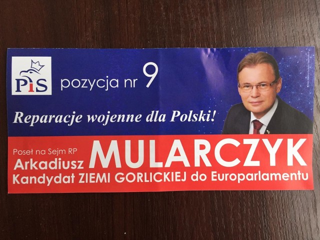 Poseł Mularczyk  przedstawia się jako kandydat co najmniej dwóch ziemi. Wśród nich znalazła się również Ziemia Gorlicka