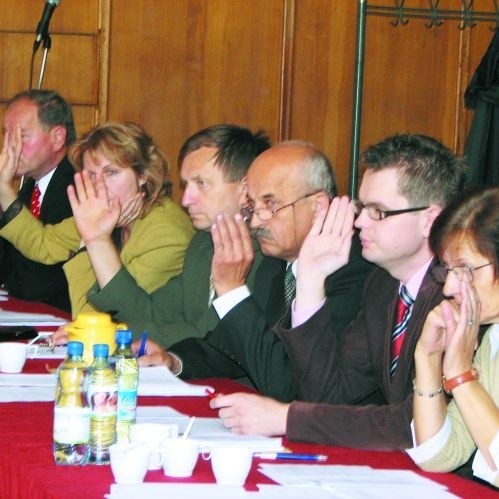 Radni Lewicy i Demokratów podczas głosowania