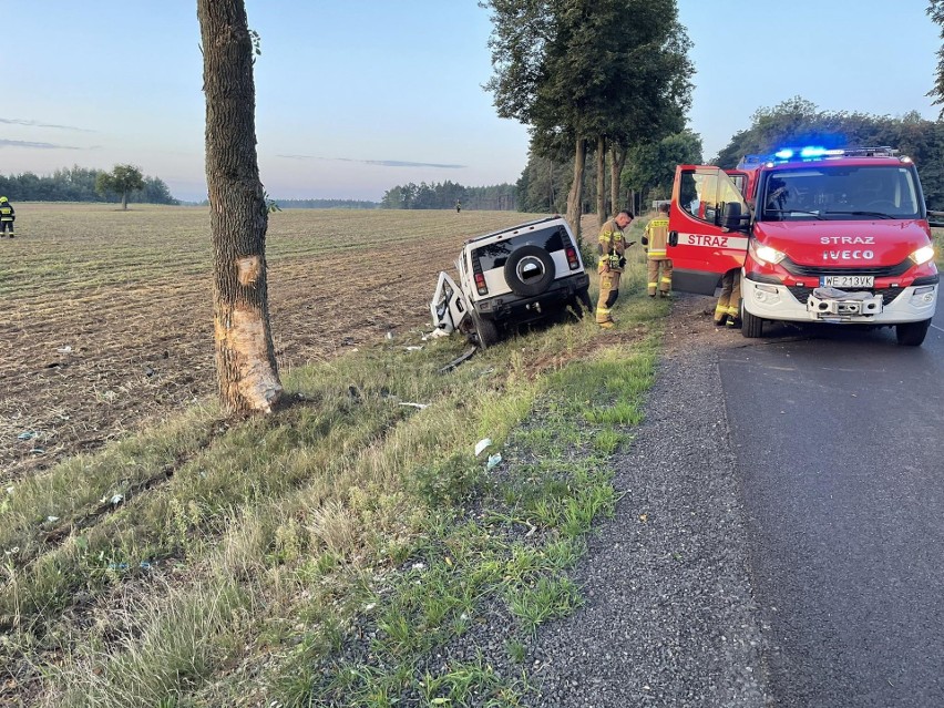 Wypadek na drodze nr 626, na wysokości miejscowości Krzyżewo-Jurki, 2.09.2023