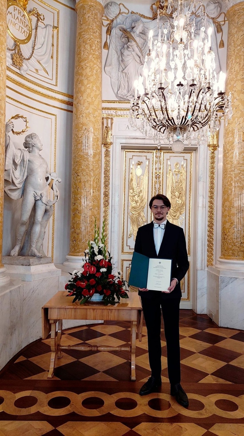 Filip Jurkiewicz z Kielc otrzymał stypendium Ministra Kultury i Dziedzictwa Narodowego