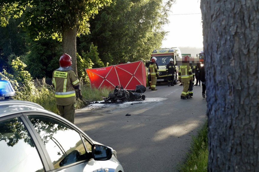 Śmiertelny wypadek na drodze w Objeździe. Zginął motocyklista