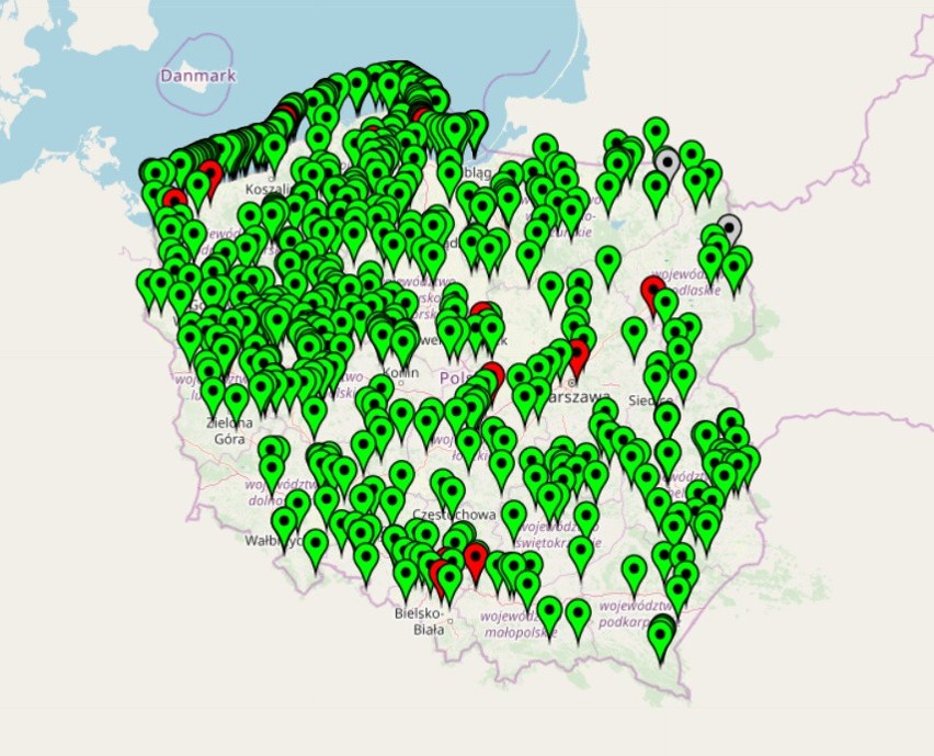 Sinice Bałtyk 20 lipca: MAPA SINIC + SINICE ZAMKNIĘTE...