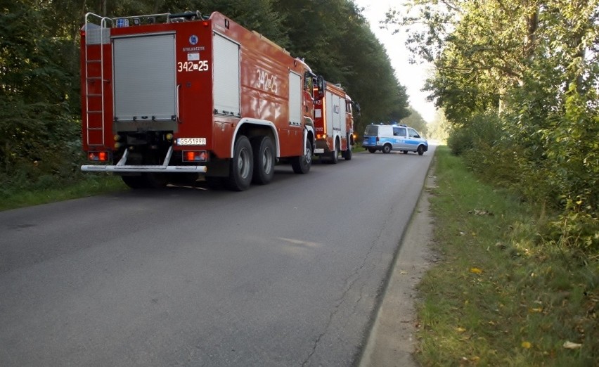 Wypadek na drodze między Bruskowem a Krzemienicą. Motocyklista w szpitalu [ZDJĘCIA]