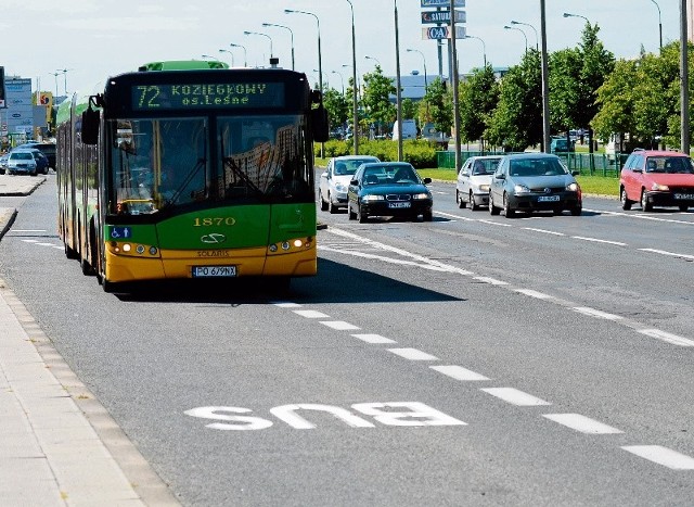 W Poznaniu trwa dyskusja na temat powstania szybkich tras autobusowych. To specjalne oddzielone od reszty drogi buspasy