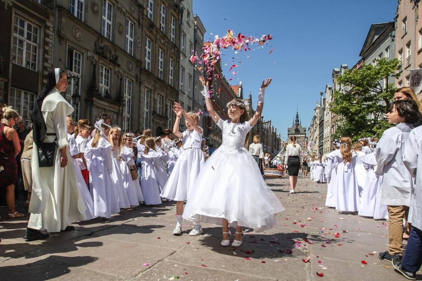 Procesja Bożego Ciała ulicami Gdańska w 2018 r.