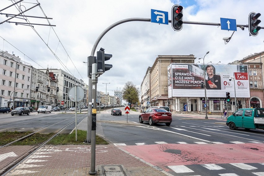 Skrzyżowanie alei Grunwaldzkiej z ulicami Miszewskiego i Do...