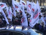 Protest nauczycieli w Katowicach: Żądamy podwyżek! Wzrusza nas, gdy minister Zalewska mówi o wielkich podwyżkach dla nauczycieli