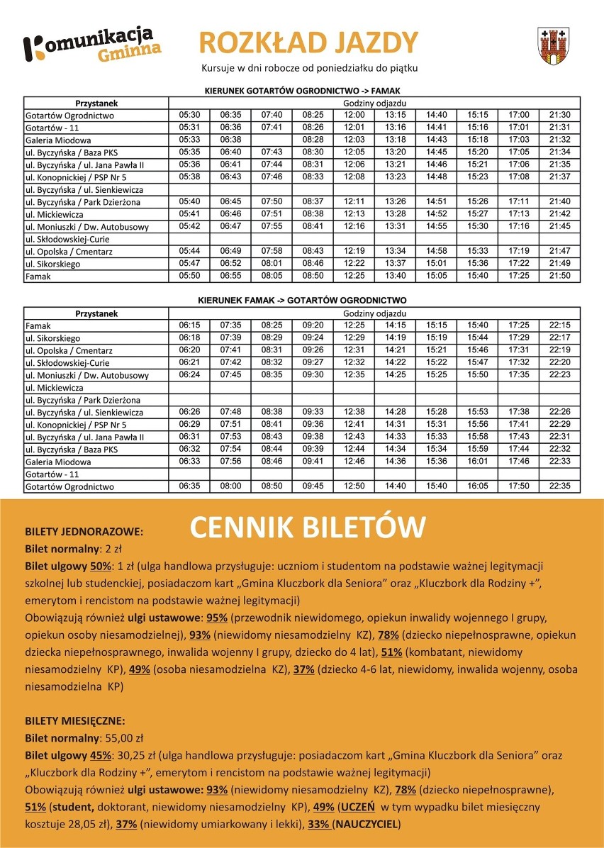 Kluczborską Komunikację Gminną obsługiwać będą autobusy...