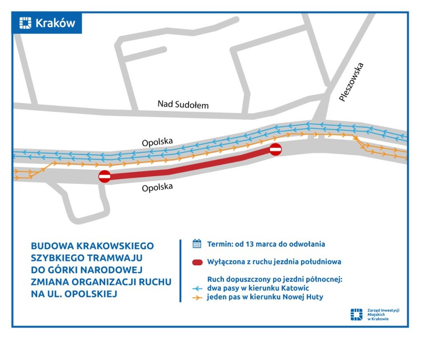 Kraków. Zmiany z powodu remontów. Dla kierowców i w komunikacji miejskiej