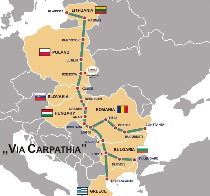 S19 będzie częścią międzynarodowego szlaku Via Carpatia z...