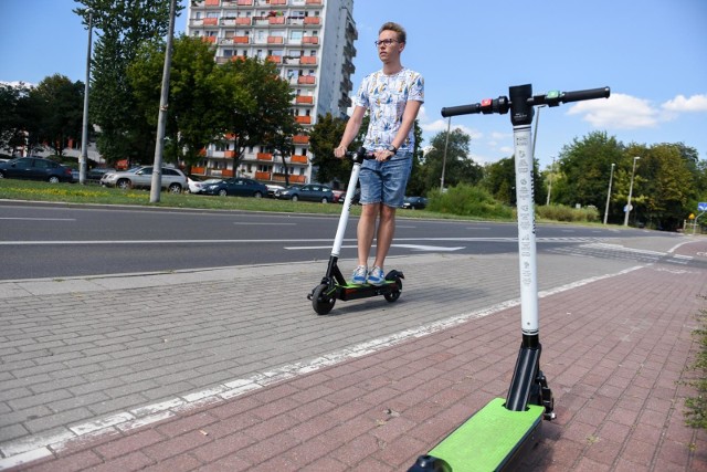 E - hulajnogi zniknęły w poniedziałek, pojawiły się w piątek przed weekendem