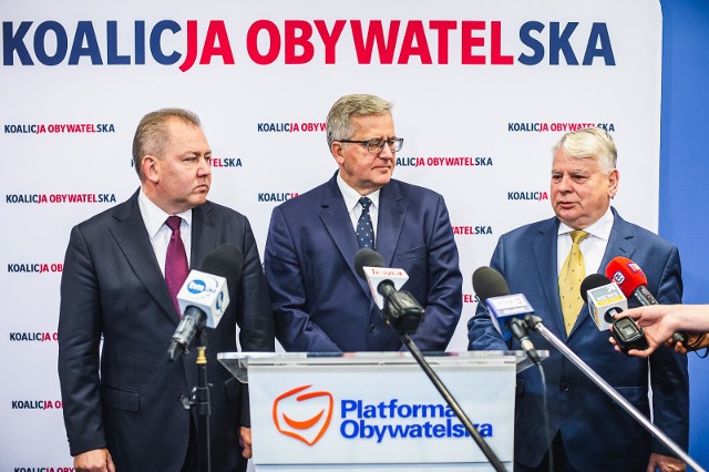 Prezydent Bronisław Komorowski poparł w Gdańsku pomorskich kandydat&oacute;w z ramienia Koalicji Obywatelskiej &ndash; Bogdana Borusewicza oraz Krzysztofa Liska.