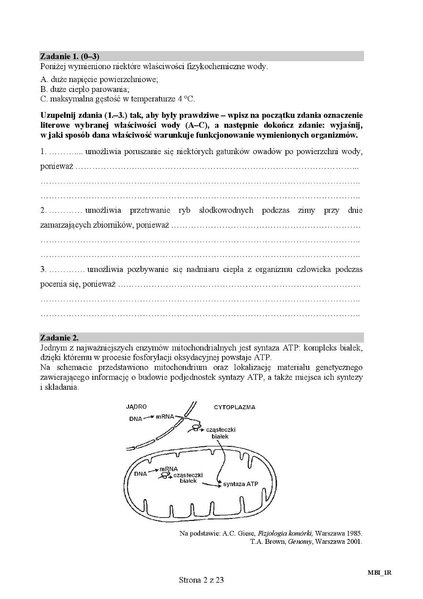 Matura z biologii (ARKUSZE z 2016 r.)