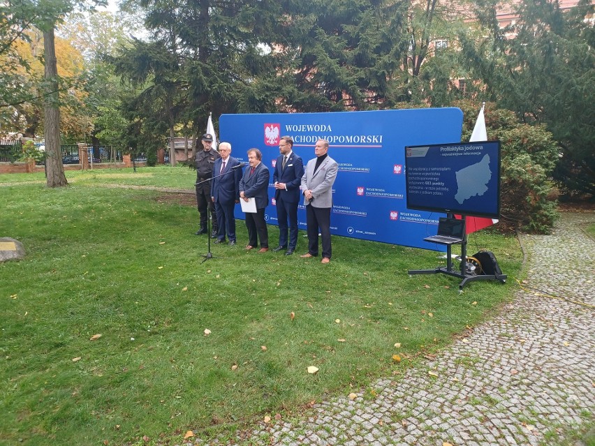 Konferencja prasowa wojewody zachodniopomorskiego Zbigniewa...