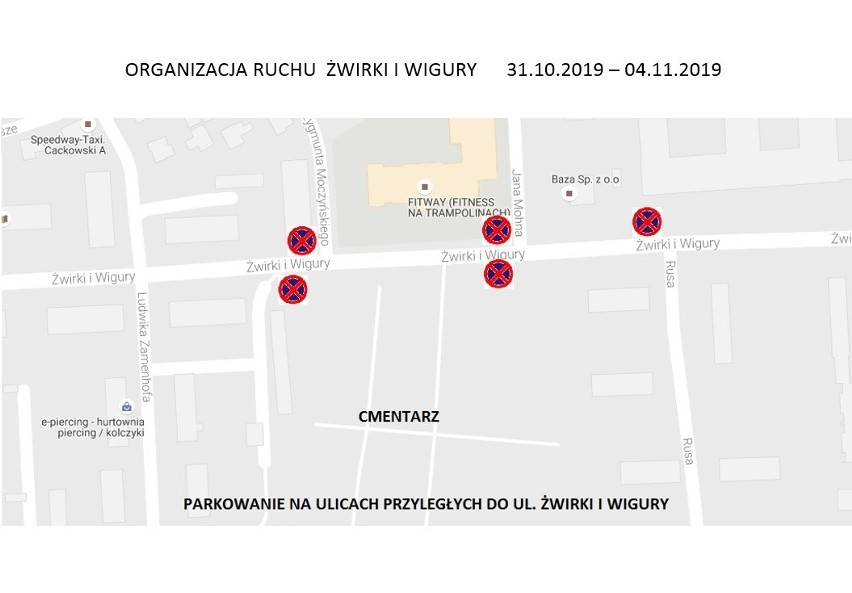 Cmentarz przy ul. Wybickiego i Żwirki i Wigury...