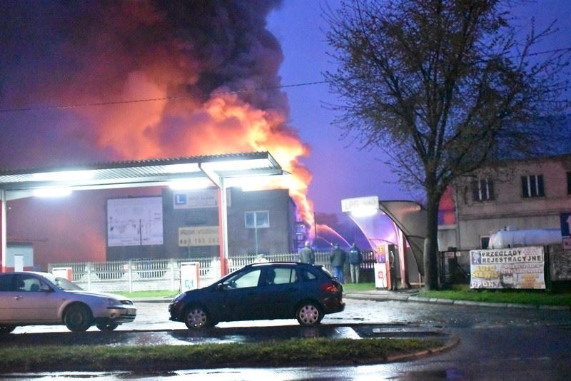 Pożar w Kłobucku przy ul. Zamkowej