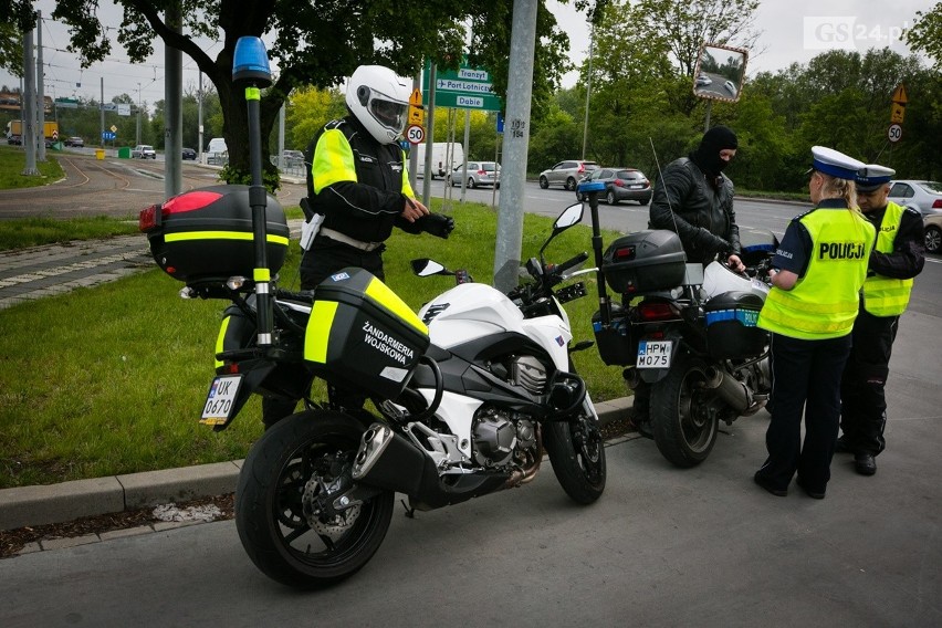 Akcja policji i motocyklistów na Basenie Górniczym w Szczecinie [ZDJĘCIA, WIDEO]