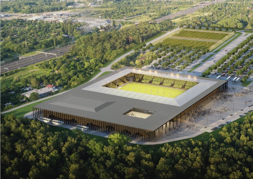 Nowy kompleks sportowy GKS Katowice będzie składać się z...
