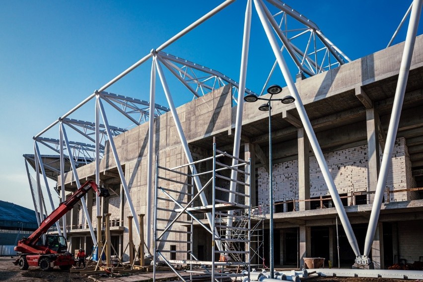 Zobaczcie, jak powstaje stadion ŁKS. Tego jeszcze nie widzieliście. Najnowsze ZDJĘCIA