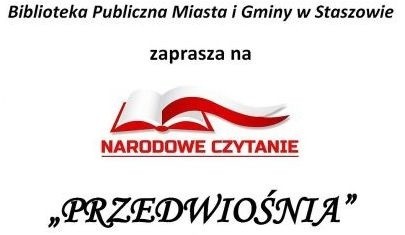 Narodowe Czytanie w Staszowie już 8 września. Osoby chętne do czytanie mogą się jeszcze zgłosić