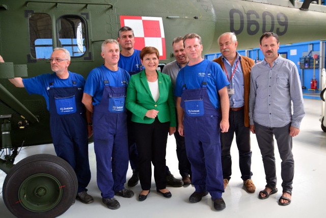 Beata Szydło w PZL-Świdnik.