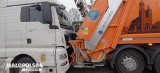 Wypadek na A4. Trzy samochody ciężarowe zderzyły się na autostradowej obwodnicy Krakowa. Duże utrudnienia dla kierowców