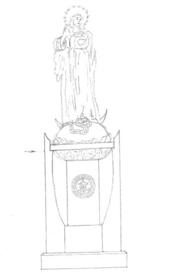 Gorlice. Mamy wstępne szkice pomnika MB Niepokalanej, który miałby być posadowiony na gorlickim Rynku