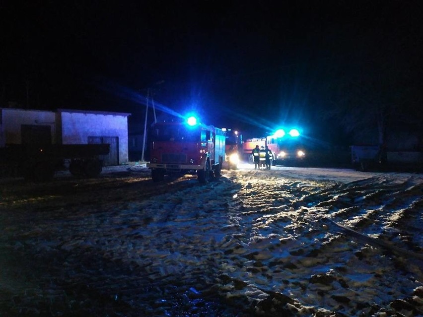 Powiat moniecki: Pożar garażu we wsi Ogrodniki. W środku były dwa samochody. Spłonęły doszczętnie [ZDJĘCIA]