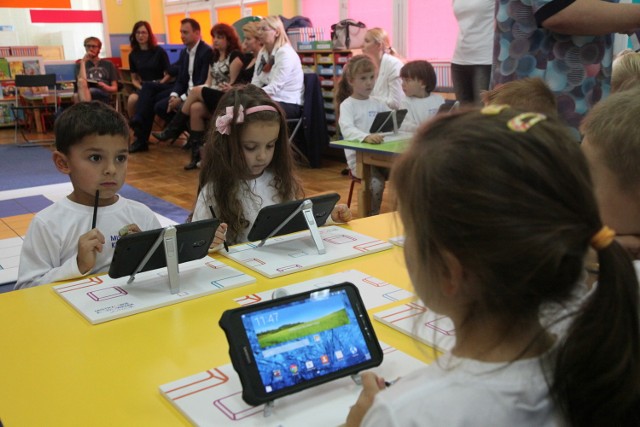 W Łodzi zajęcia oparte na korzystaniu z tabletów odbywały się już nawet w miejskich przedszkolach