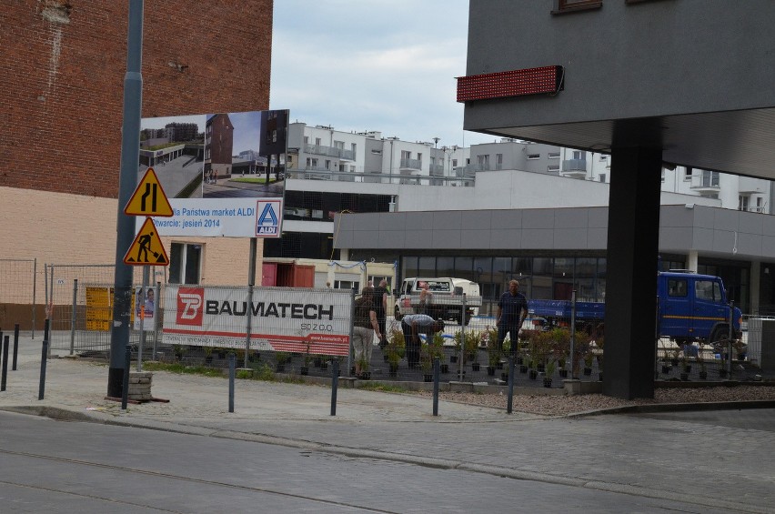 Supermarket Aldi przy ul. Kościuszki