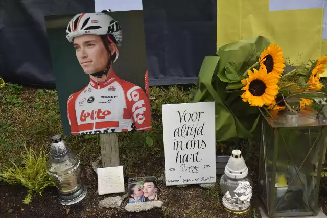 Belgijski kolarz zginął w Bełku. Jego pamięć uczczono m.in. rowerowym rajdem.