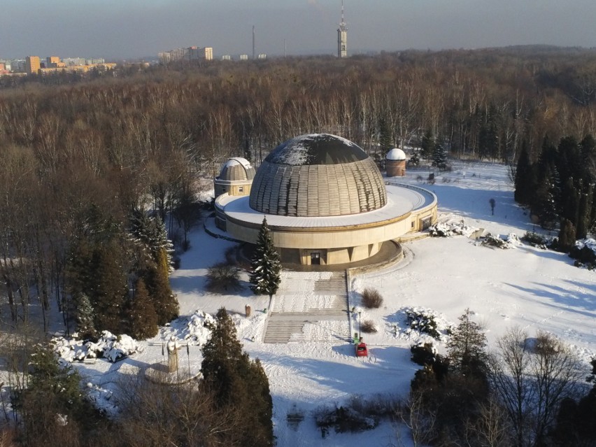 Planetarium Śląskie w zimowej odsłonie