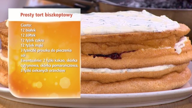 Tort biszkoptowy - składniki