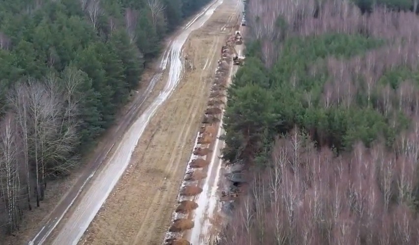 Budowa zapory na granicy z Białorusią