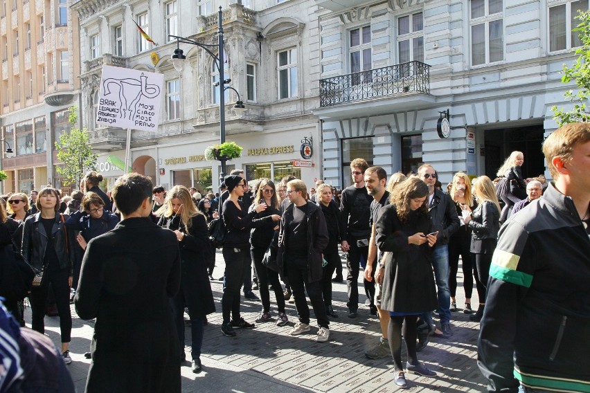 Czarny protest w Łodzi