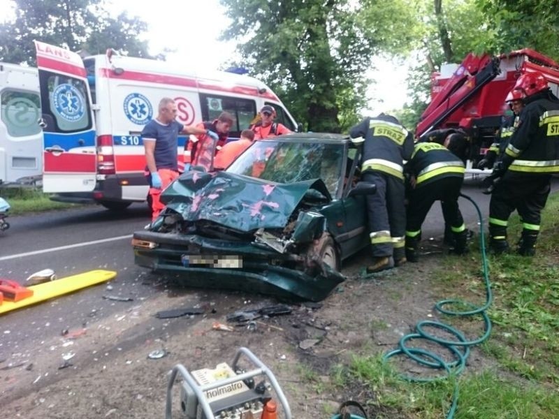 Wypadek na DK 71 w Łodzi. 3 osoby ranne! [zdjęcia]