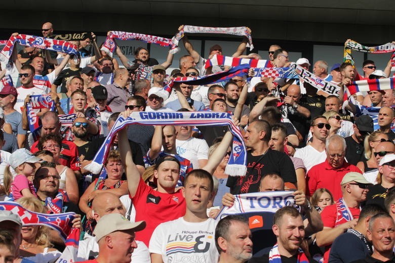 26.07.2019. Kibice na meczu Górnik Zabrze - Zagłębie Lubin....