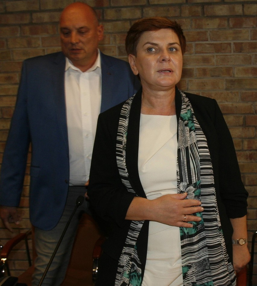 Beata Szydło w siedzibie śląsko-dąbrowskiej "Solidarności"