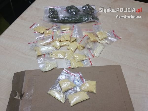 Narkotyki ujawniono na posesji w częstochowskiej dzielnicy...