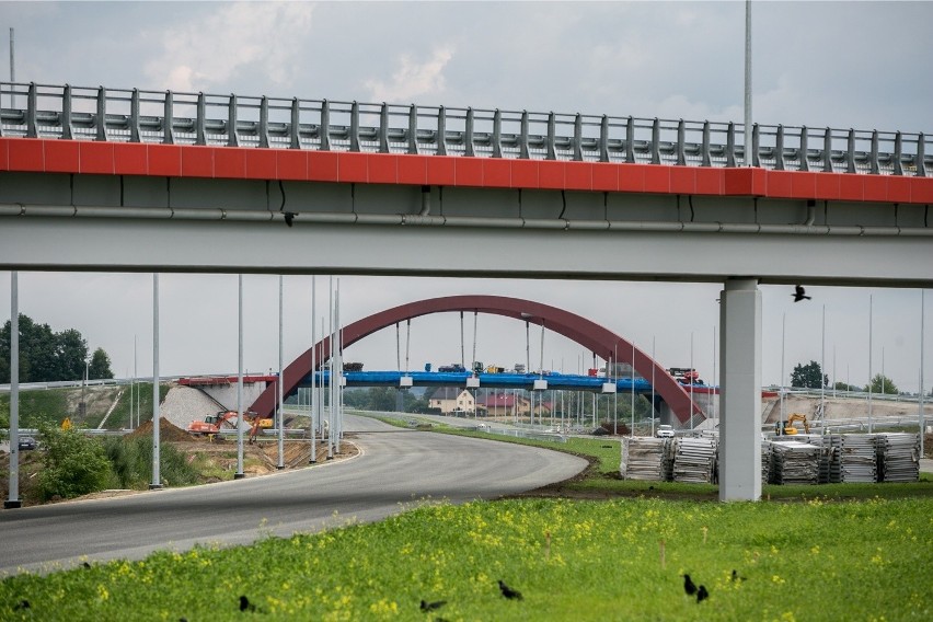 Budowa autostrady A4 Tarnów - Dębica. Zdjęcia zrobione na...