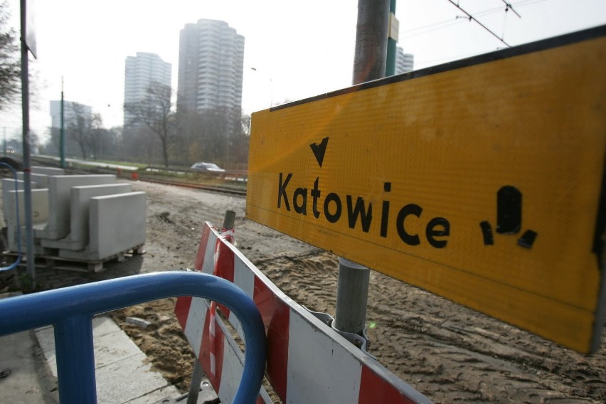 Remont torowiska na trasie Katowice - Chorzów
