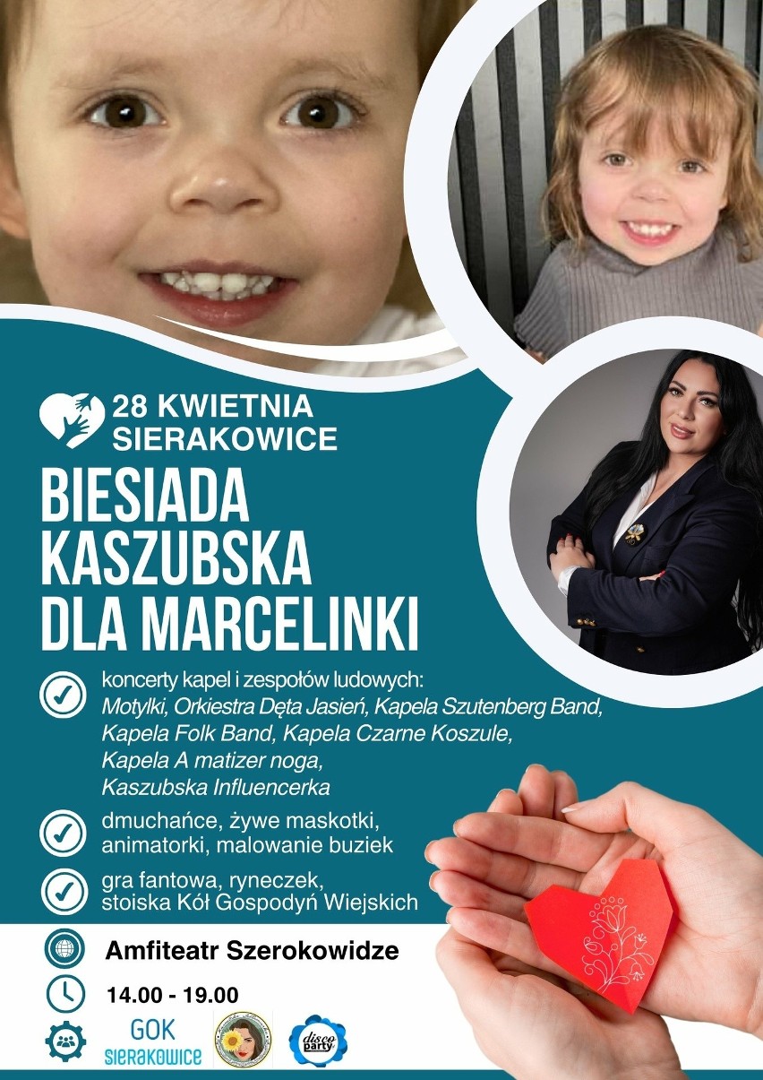 Biesiada Kaszubska dla Marcelinki w Sierakowicach. To ostatnie dni, aby pomóc uratować jej serduszko!